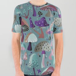 Mushroom Collection – Galaxy Palette All Over Graphic Tee