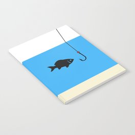 Decisions - Fun Modern Fishing Fish Art Notebook
