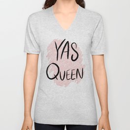Yas Queen V Neck T Shirt