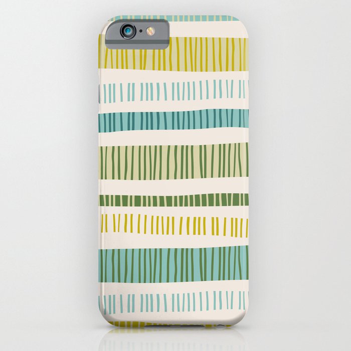 Lime Stripes iPhone Case