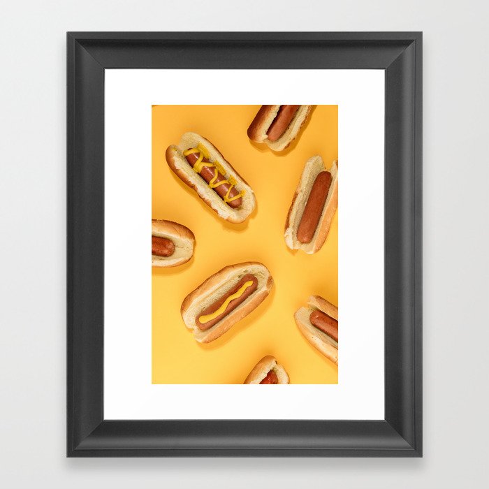 Hot Dogs  Framed Art Print