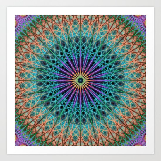 Round fantasy structure Art Print