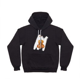 Violin (watercolor on textured background) Hoody