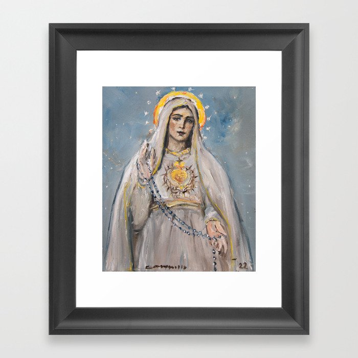 Conversion to my Immaculate Heart Framed Art Print