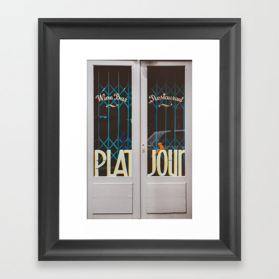 Plat du Jour Framed Art Print