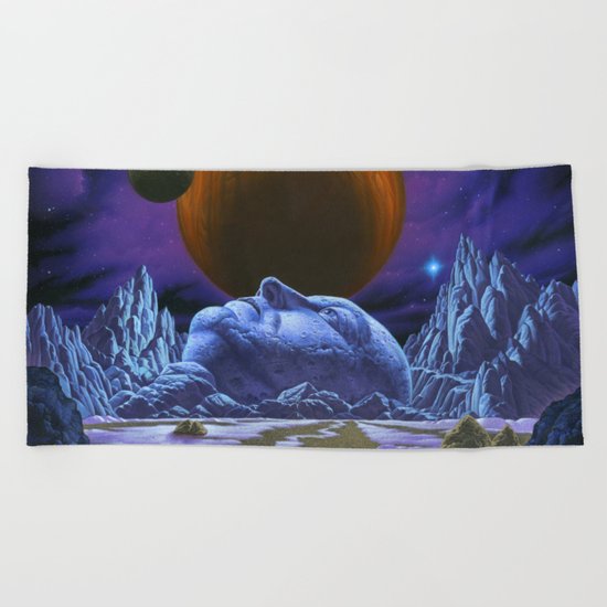 Time is the simplest thing Beach Towel