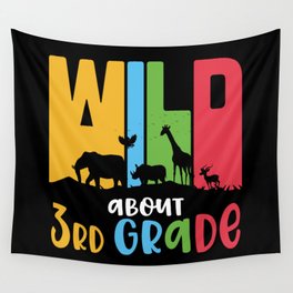 Wild About 3rd Grade Wall Tapestry