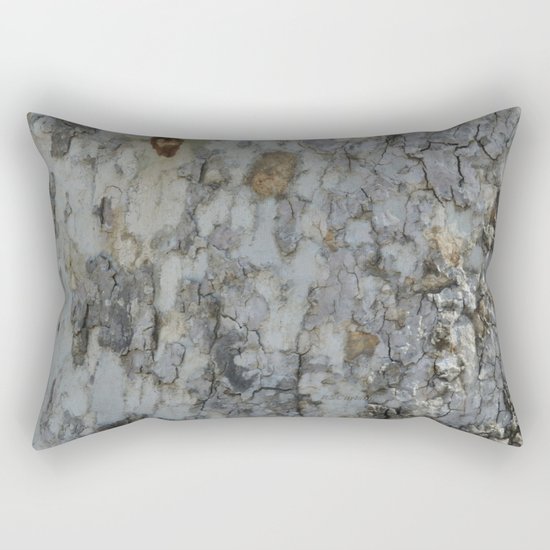 TEXTURES -- California Sycamore Bark Rectangular Pillow