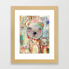With One Heart, Connected Framed Art Print