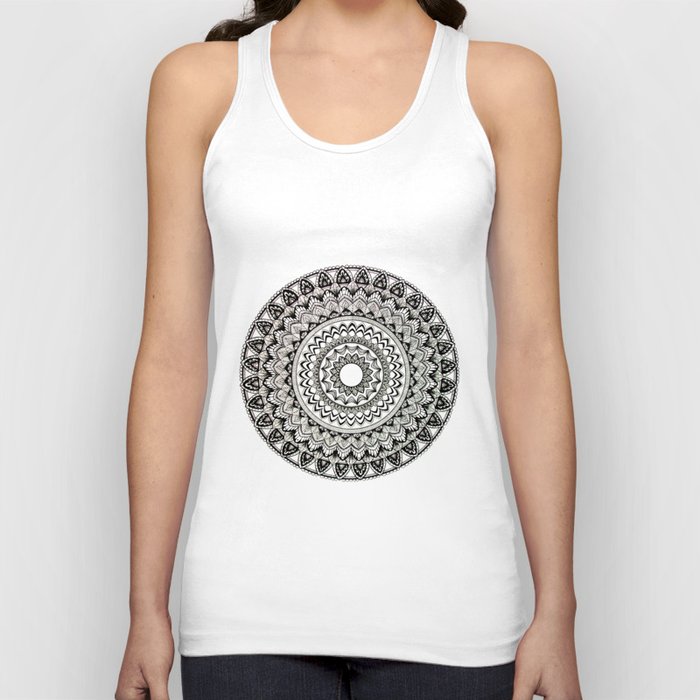 Mandala B&W Tank Top