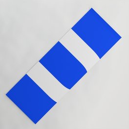 Letter U (White & Blue) Yoga Mat