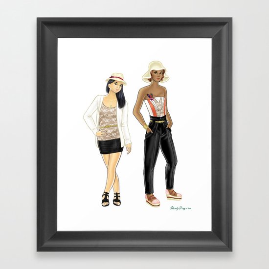Fashion Journal: Day 10 Framed Art Print