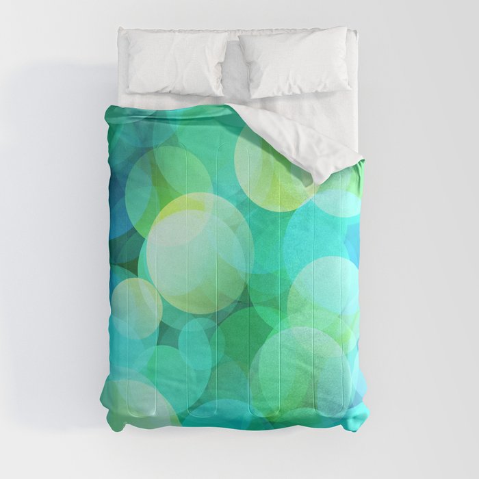 Green Bubble Comforter
