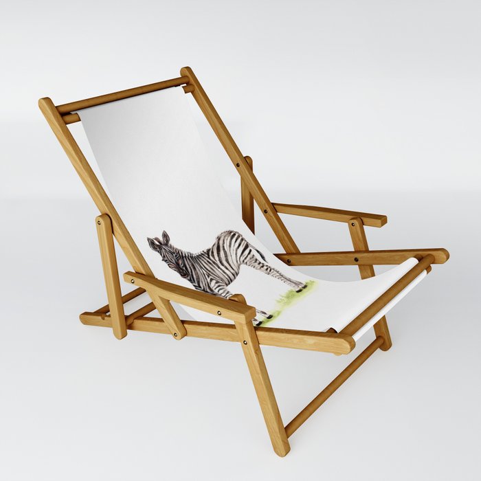 Baby Zebra Sling Chair By Evgeniya