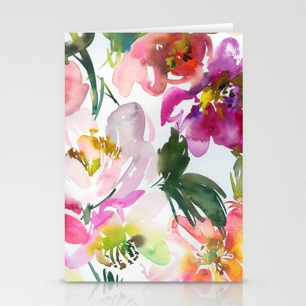 soft peonies N.o 6 Stationery Cards