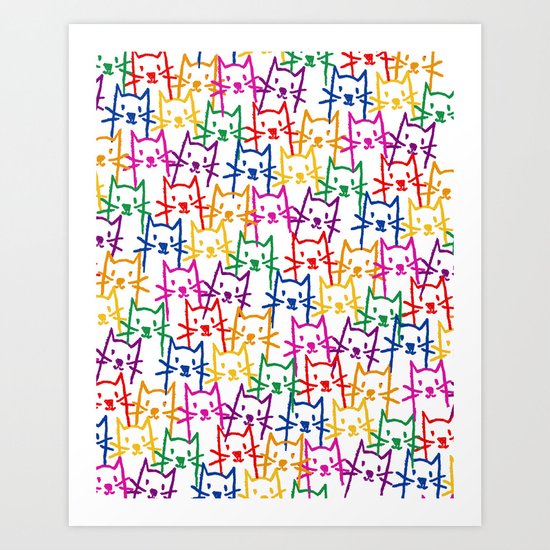 CATtern Art Print