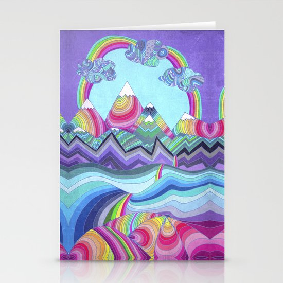 Somewhere Over The Rainbow Stationery Cards