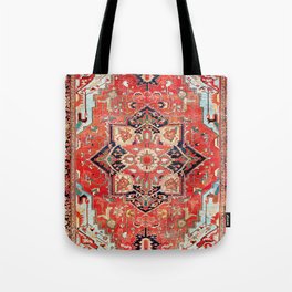 Heriz Azerbaijan Northwest Persian Rug Print Tote Bag