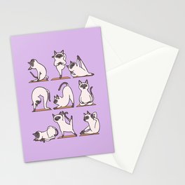 Siamese Cat Yoga Stationery Card