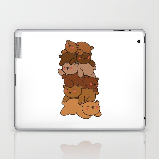 Bears Stack Cute Bear Anime Bears Laptop & iPad Skin
