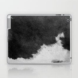 Rusty Farmhouse Cowhide Print in Black and White Laptop Skin