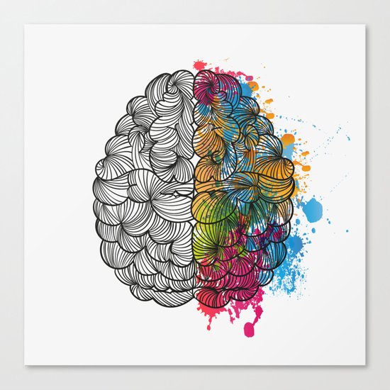 My Brain Canvas Print
