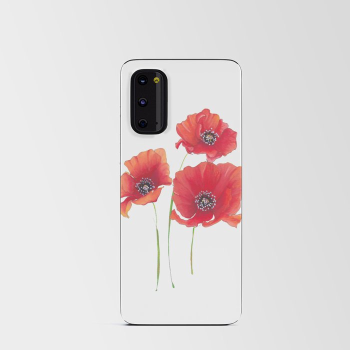 Red Poppies Android Card Case