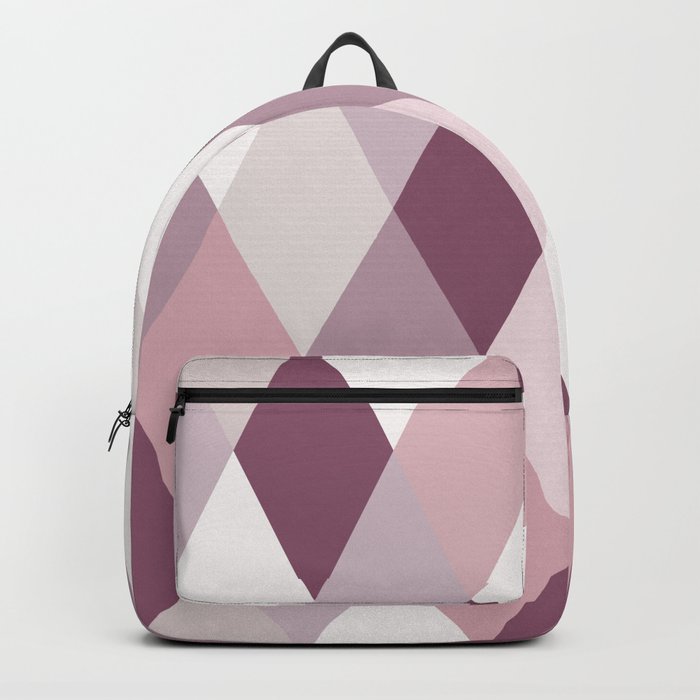 Rose, Purple, Neutral Geometry IIA Backpack by Design by B | Society6
