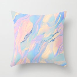 beauty pastle marble pink Throw Pillow