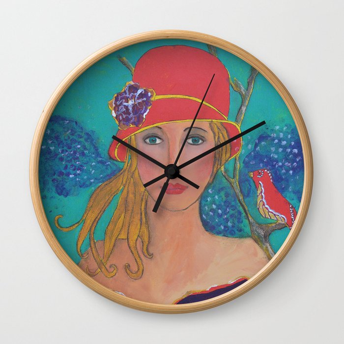 Ruby Red Wall Clock