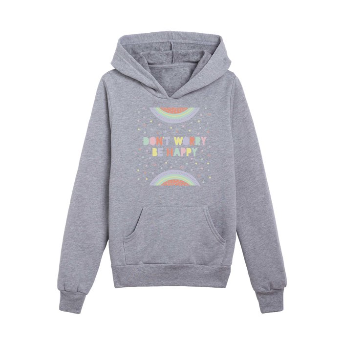 Don't Worry Be Happy Kids Pullover Hoodie