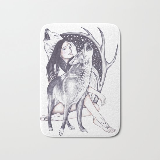 Wolves Bath Mat