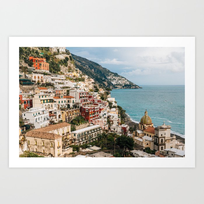Positano In Late Afternoon Art Print