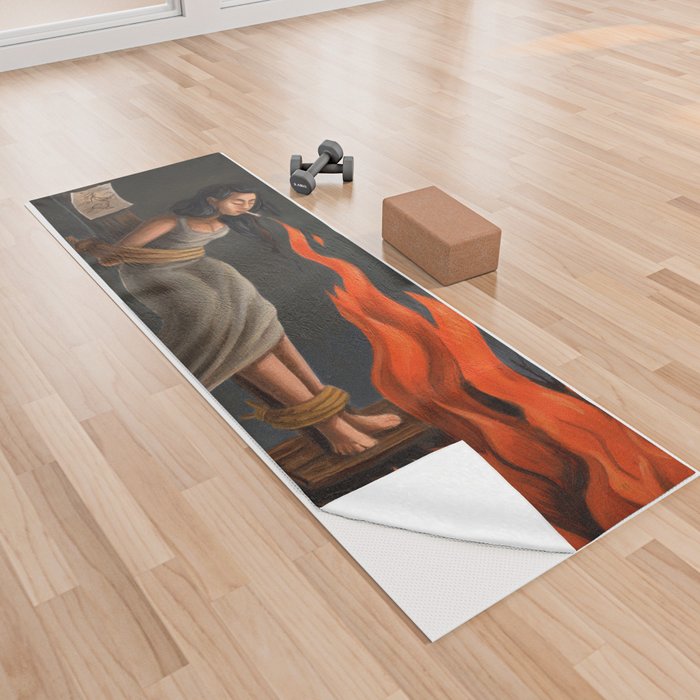 Keep Cool Oil Painting Yoga Towel
