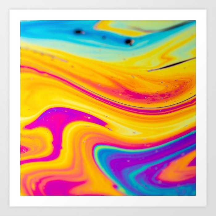 Abstract Waves Pattern Art Print