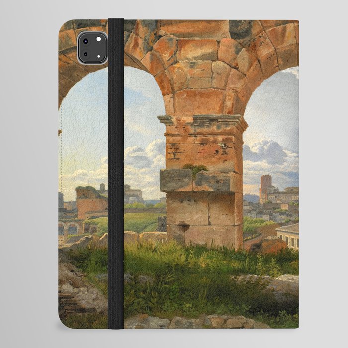 A View through Three Arches of the Third Storey of the Colosseum, 1815 by Christoffer Wilhelm Eckersberg iPad Folio Case
