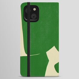 Leftover cut out in green iPhone Wallet Case