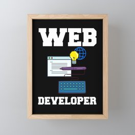 Web Development Engineer Developer Manager Framed Mini Art Print