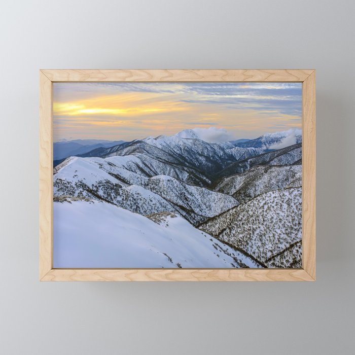 Alpine Glow Framed Mini Art Print