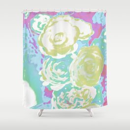 floral digital print ygm19 Shower Curtain