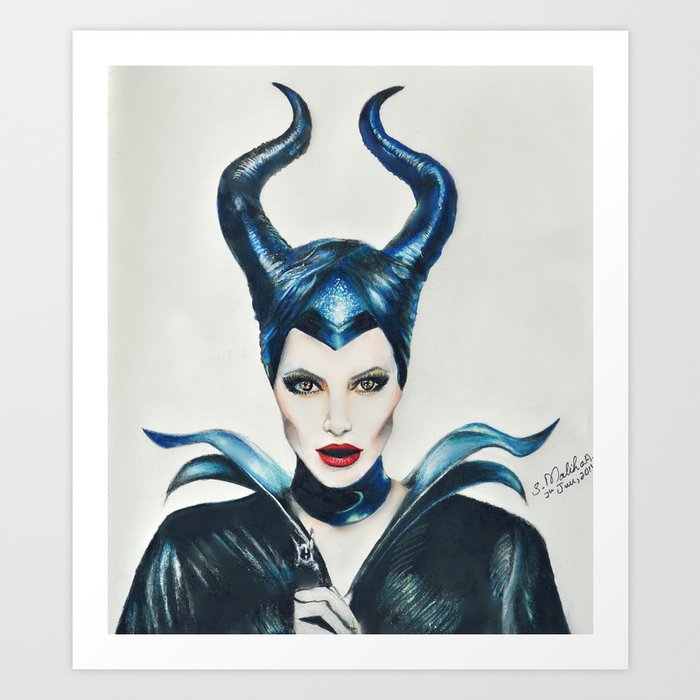 My take on Maleficent.  Art Print
