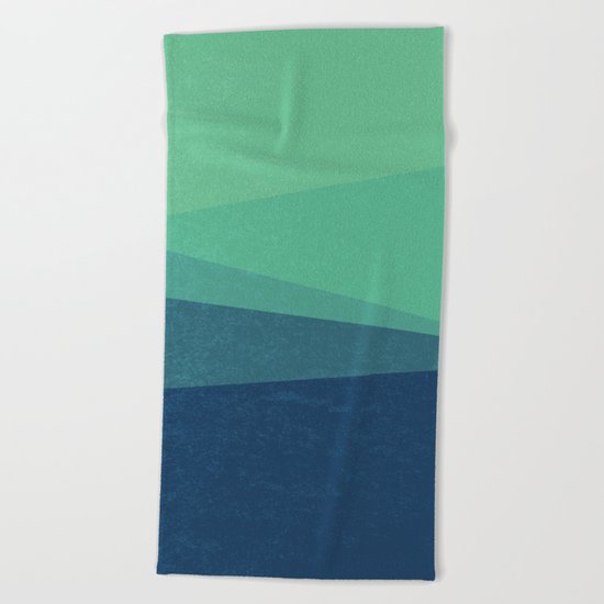 Stripe VIII Minty Beach Towel