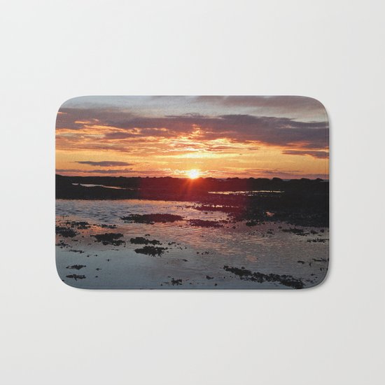 Sunset from the Beach Bath Mat