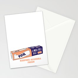 FOIL - Keeping Algebra Fresh Stationery Card
