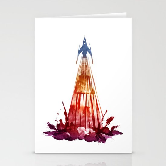 up,up and away Stationery Cards