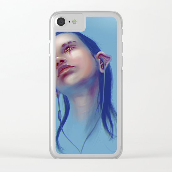 Sci-fi Music listening Clear iPhone Case