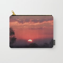 Sweet Pink Orange Sunset Carry-All Pouch