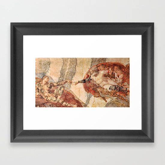 Angel Touch. Framed Art Print