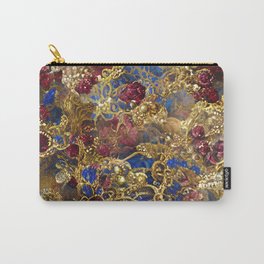 Gold, Sapphire and Ruby Carry-All Pouch