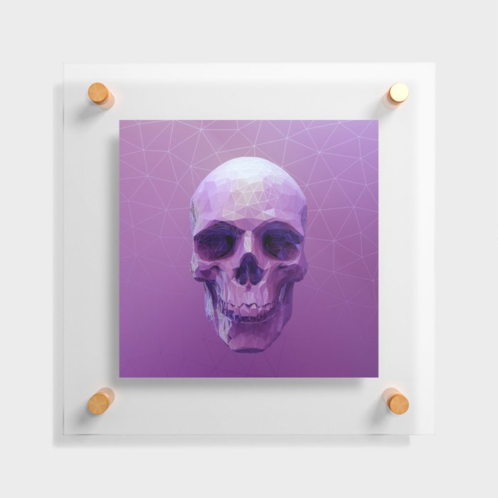 Pink Skull Floating Acrylic Print